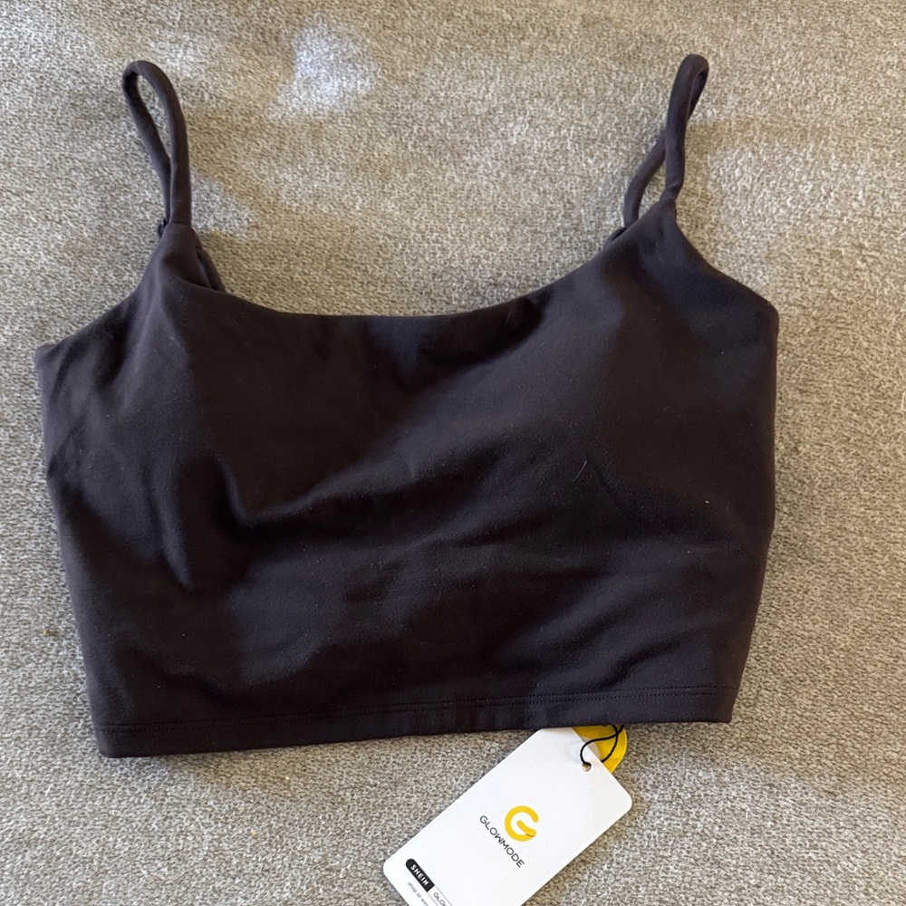 Cropped Twisted Open Back Top